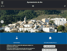 Tablet Screenshot of ajuntamentdain.es